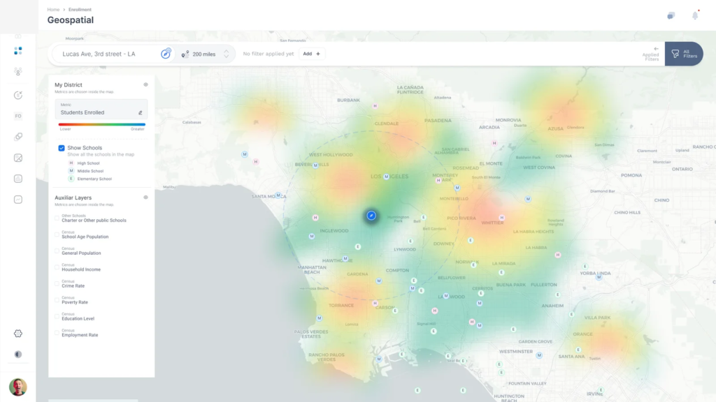 Enrollment Dashboard for Districts | Strategic Plan 360